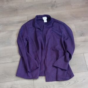 Bon Worth Purple Blazer Structured Suit Jacket